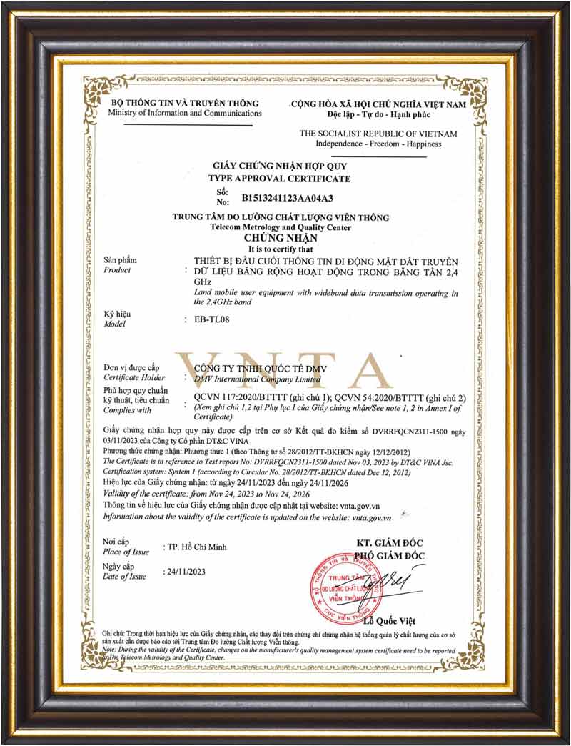 Giấy Chứng Nhận Hợp Quy