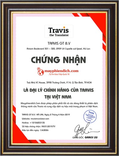 Chứng Nhận Đại Lý Chính Thức