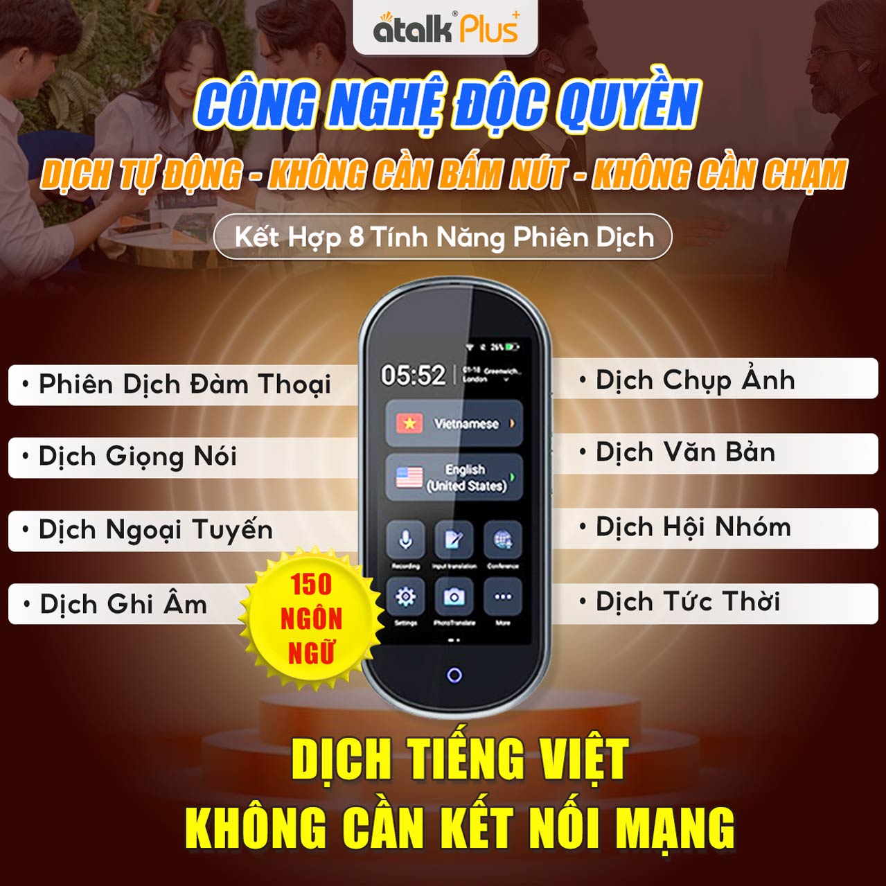 8 Tính Năng Phiên Dịch Nổi Bật Được Tích Hợp Trên ATalk Plus+