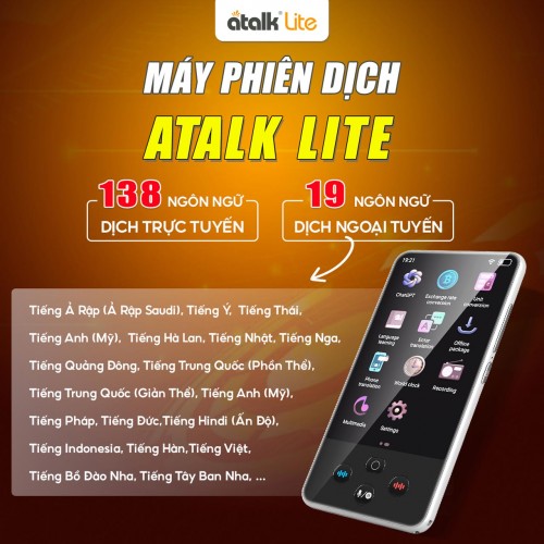 ATalk Lite Hỗ Trợ Dịch Online 138 Ngôn Ngữ Và 19 Ngôn Ngữ Offline