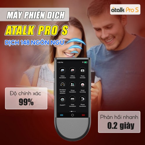 ATalk Pro S Có Khả Năng Chuyển Ngữ Nhanh Chóng Và Chính Xác