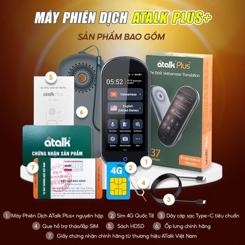 Bộ Sản Phẩm ATalk Plus+ Bao Gồm