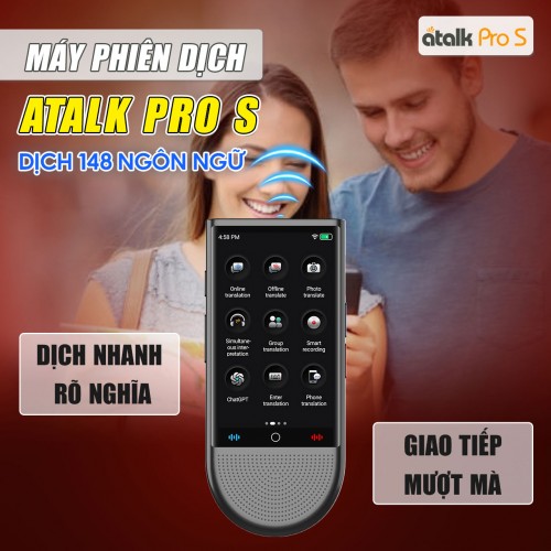 Máy Thông Dịch ATalk Pro S Hỗ Trợ Dịch Nhanh Và Rõ Nghĩa