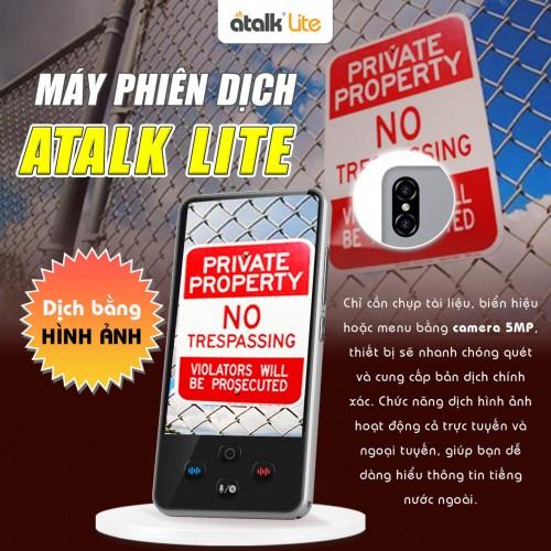 Tính Năng Dịch Hình Ảnh Được Tích Hợp Trên ATalk Lite