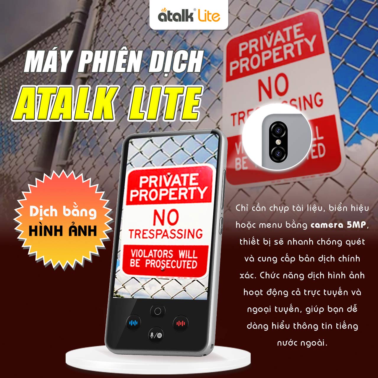 Tính Năng Dịch Hình Ảnh Được Tích Hợp Trên ATalk Lite