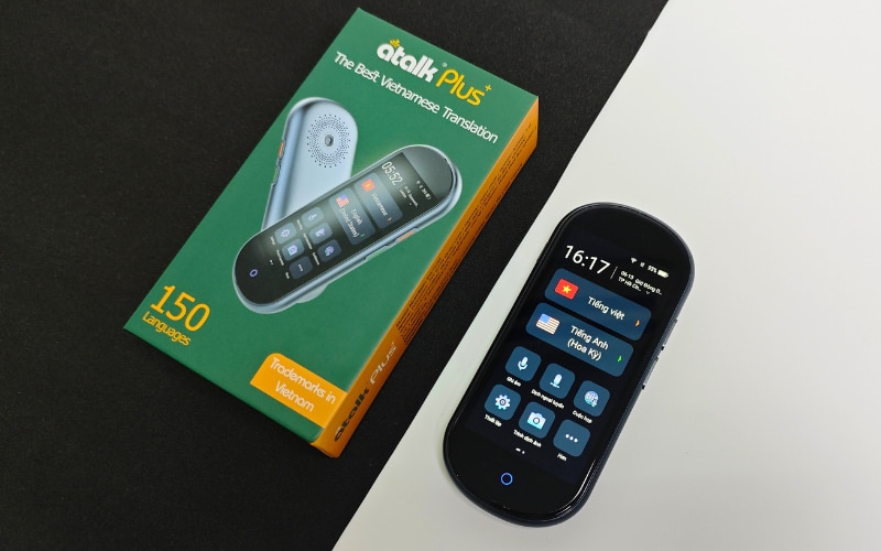 Máy Phiên Dịch ATalk Plus+ - Dịch Tự Động 150 Ngôn Ngữ - Không Cần Bấm Nút - Không Cần Chạm